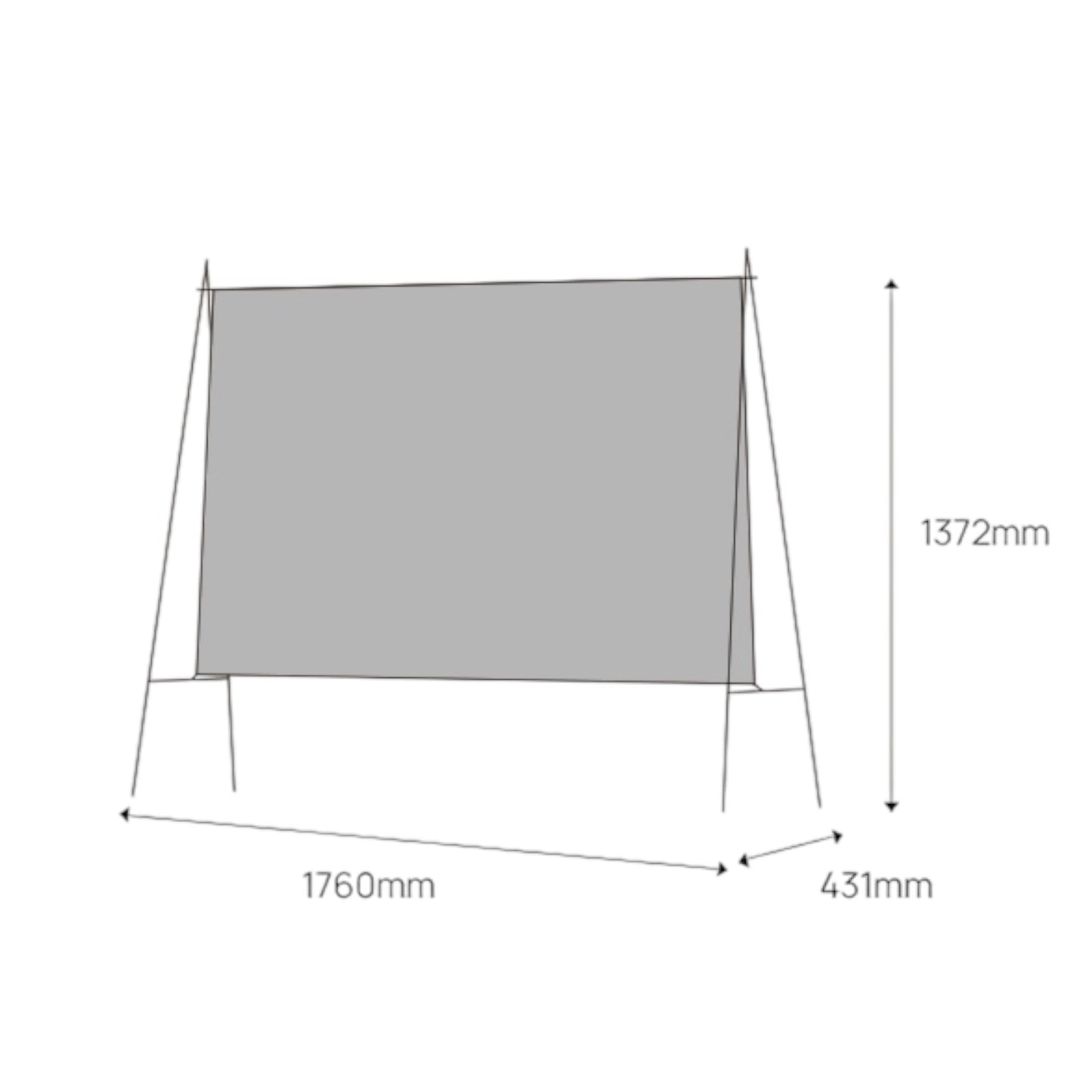 Ecran de projection Portable avec trépied Rétractable Xgimi