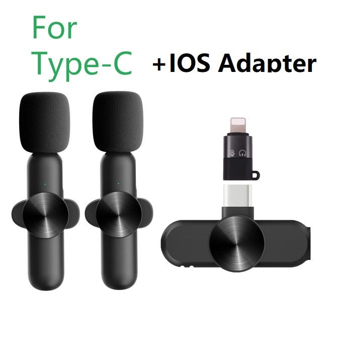 2.4G 1 To 2 Noise Cancelling Lavalier Microphone - VIDEOPROJECTEUR - 2.4G 1 To 2 Noise Cancelling Lavalier Microphone