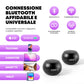 Mini Altoparlante duo Bluetooth con stazione di ricarica magnetica Jedee's