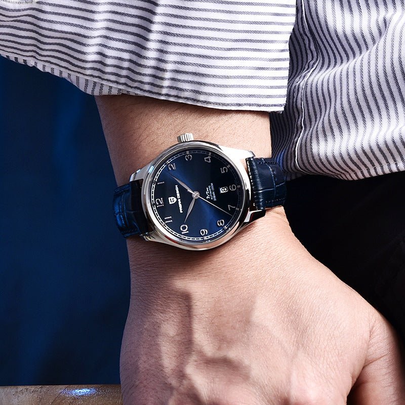 Men's Simple Pin Buckle Calendar Mechanical Watch - VIDEOPROJECTEUR - Men's Simple Pin Buckle Calendar Mechanical Watch