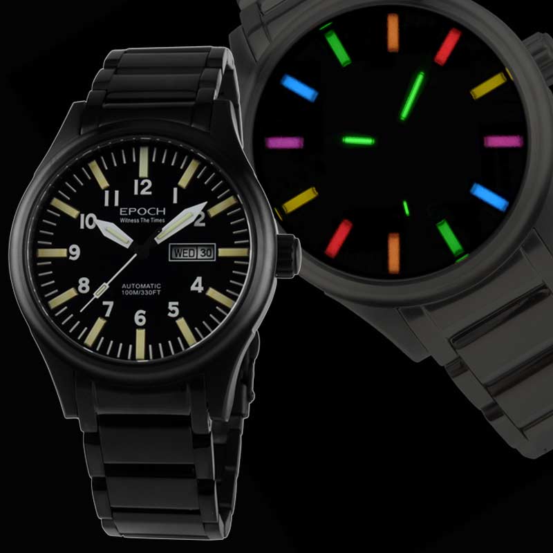 Men's Watch Rainbow Light Tube Automatic Mechanical Waterproof - VIDEOPROJECTEUR - Men's Watch Rainbow Light Tube Automatic Mechanical Waterproof
