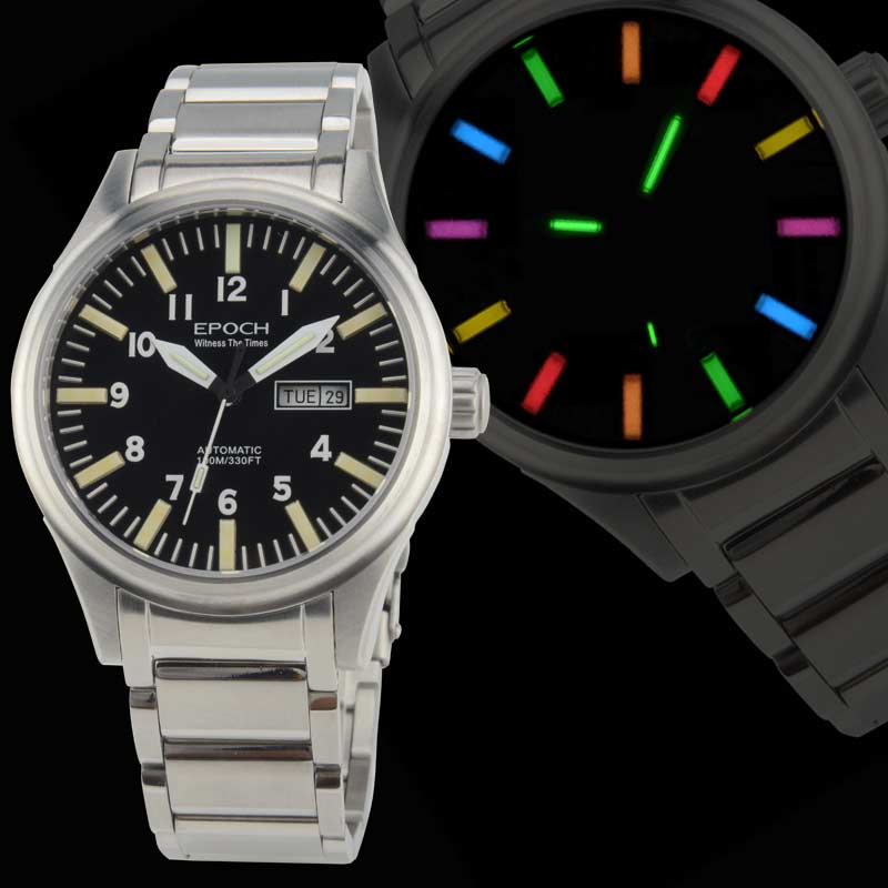 Men's Watch Rainbow Light Tube Automatic Mechanical Waterproof - VIDEOPROJECTEUR - Men's Watch Rainbow Light Tube Automatic Mechanical Waterproof