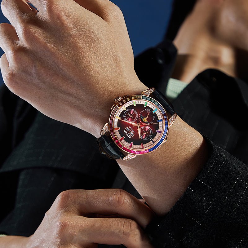 Rainbow Circle Multifunctional Mechanical Watch Fully Automatic Waterproof Men's - VIDEOPROJECTEUR - Rainbow Circle Multifunctional Mechanical Watch Fully Automatic Waterproof Men's