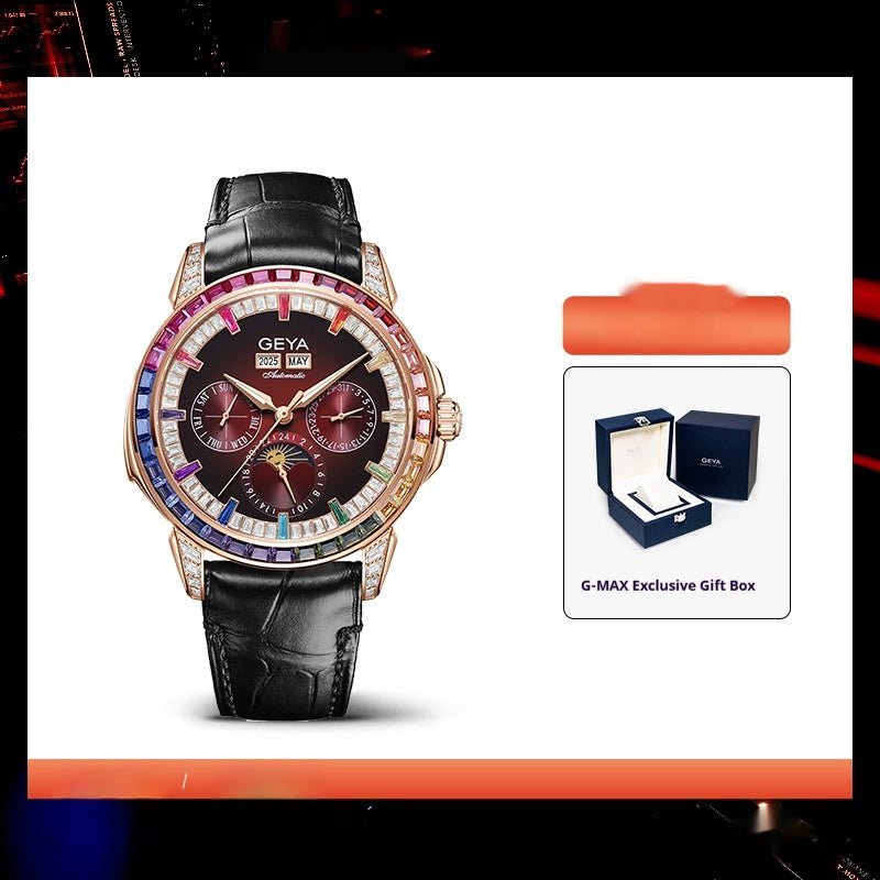 Rainbow Circle Multifunctional Mechanical Watch Fully Automatic Waterproof Men's - VIDEOPROJECTEUR - Rainbow Circle Multifunctional Mechanical Watch Fully Automatic Waterproof Men's