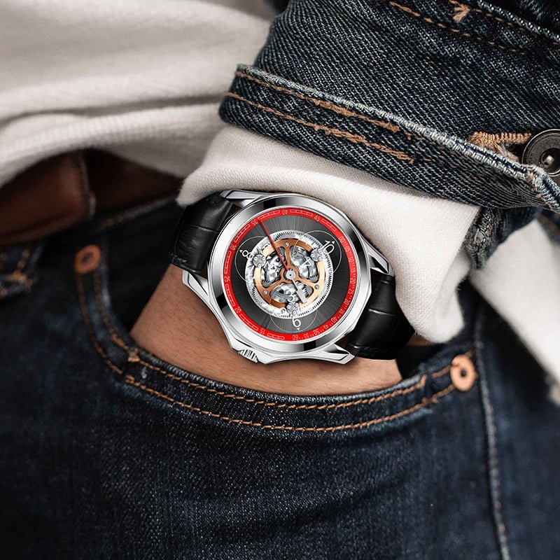 Small Watch Men's Automatic Hollow Mechanical Watch - VIDEOPROJECTEUR - Small Watch Men's Automatic Hollow Mechanical Watch