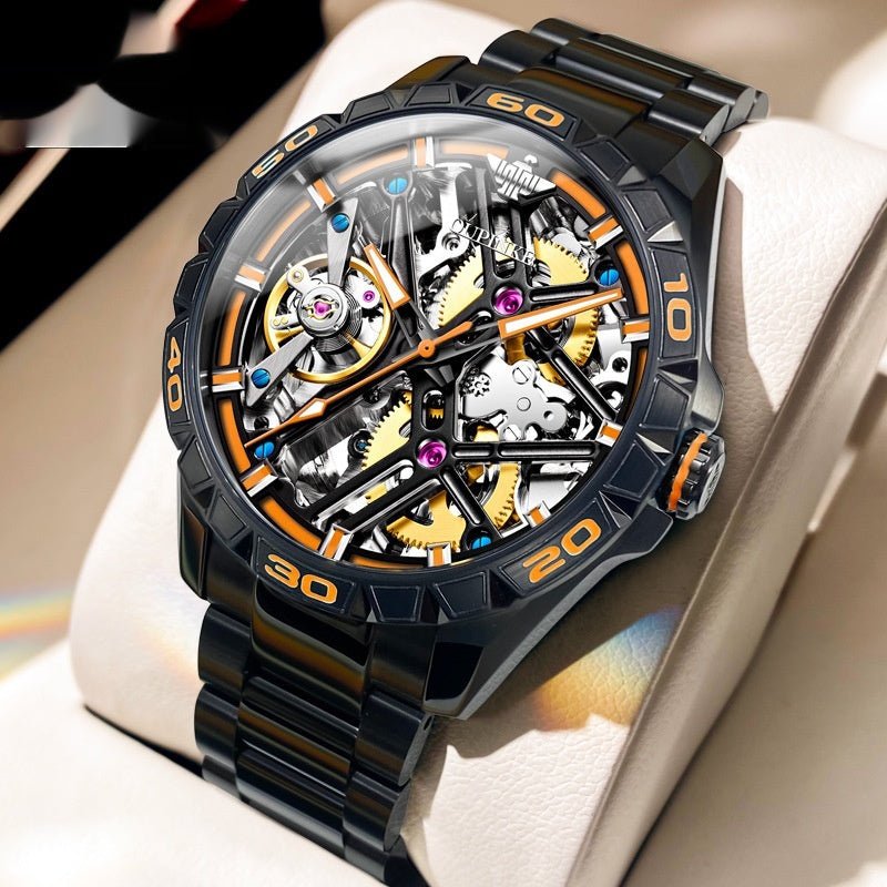 Sports Automatic Men's Mechanical Hollow Waterproof Watch - VIDEOPROJECTEUR - Sports Automatic Men's Mechanical Hollow Waterproof Watch