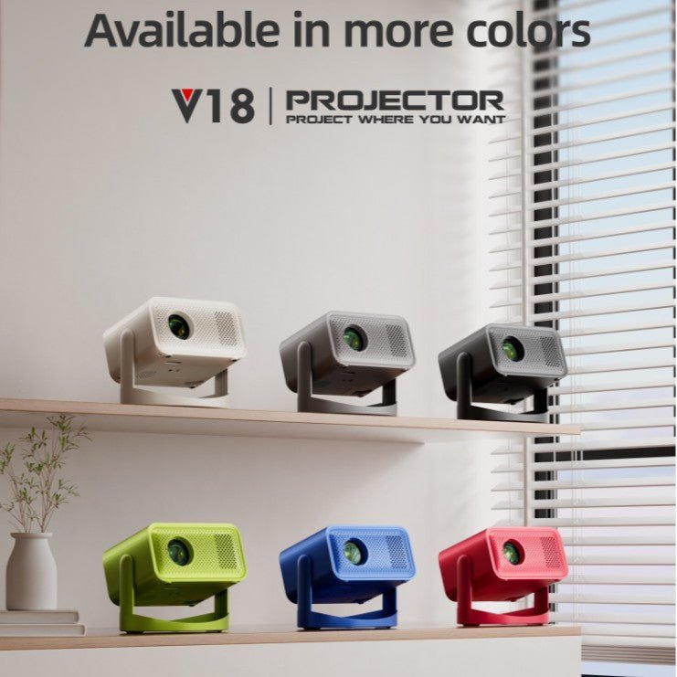 V18 Projector Android HD Wireless Same Screen Home - VIDEOPROJECTEUR - V18 Projector Android HD Wireless Same Screen Home